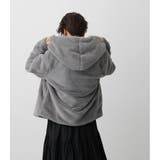 FLUFFY HOODIE SHORT COAT | AZUL BY MOUSSY | 詳細画像33