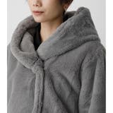 FLUFFY HOODIE SHORT COAT | AZUL BY MOUSSY | 詳細画像38