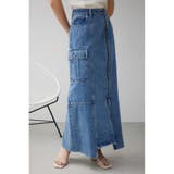 ケミカルウォッシュロングカーゴスカート | AZUL BY MOUSSY | 詳細画像14 