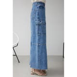 ケミカルウォッシュロングカーゴスカート | AZUL BY MOUSSY | 詳細画像18 