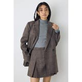 柄BRN5 | 素材アソートテーラードジャケット | AZUL BY MOUSSY