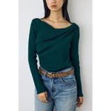 ドレープ長袖ニットトップス | AZUL BY MOUSSY | 詳細画像12