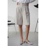 L/BEG1 | ポリエステルリネンミックスハーフパンツ | AZUL BY MOUSSY