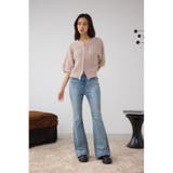 Wジップ5分袖ツイードニット | AZUL BY MOUSSY | 詳細画像14 