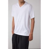 WHT | AZコットン VネックロゴTシャツ | AZUL BY MOUSSY