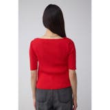 ドレープデザイン5分袖リブニット | AZUL BY MOUSSY | 詳細画像36 