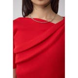 ドレープデザイン5分袖リブニット | AZUL BY MOUSSY | 詳細画像37 