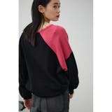 ショルダーバイカラーニット | AZUL BY MOUSSY | 詳細画像23