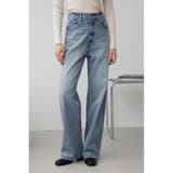 L/BLU1 | AZUL DENIM ラインストーンワイドデニム | AZUL BY MOUSSY
