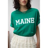 GRN | カレッジプリントビックTシャツ | AZUL BY MOUSSY