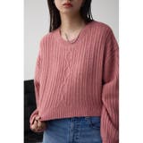 PNK | スパンコールニットトップス | AZUL BY MOUSSY