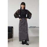 袖シアー長袖リブトップス | AZUL BY MOUSSY | 詳細画像16 