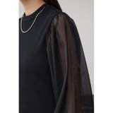 袖シアー長袖リブトップス | AZUL BY MOUSSY | 詳細画像21 