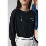 BLK | シアーロゴロンT | AZUL BY MOUSSY