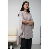 ポンチョ型楊柳シャツ | AZUL BY MOUSSY | 詳細画像22 