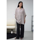 ポンチョ型楊柳シャツ | AZUL BY MOUSSY | 詳細画像23 