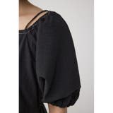 2WAYパフスリーブ配色ペプラムブラウス | AZUL BY MOUSSY | 詳細画像23 