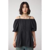 2WAYパフスリーブ配色ペプラムブラウス | AZUL BY MOUSSY | 詳細画像25 