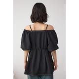 2WAYパフスリーブ配色ペプラムブラウス | AZUL BY MOUSSY | 詳細画像26 