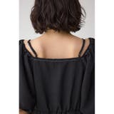 2WAYパフスリーブ配色ペプラムブラウス | AZUL BY MOUSSY | 詳細画像22 