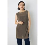 リネンライク畔編みノースリーブニットトップス | AZUL BY MOUSSY | 詳細画像34 