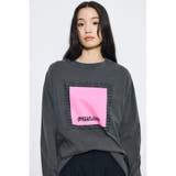 L/BLK1 | フロントメッセージロゴロンT | AZUL BY MOUSSY