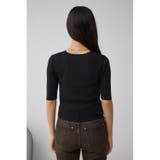 フェイクレイヤードレースアップニット | AZUL BY MOUSSY | 詳細画像7 