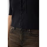 フェイクレイヤードレースアップニット | AZUL BY MOUSSY | 詳細画像10 