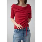 RED | スクエアネックドロストカットトップス | AZUL BY MOUSSY