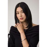 5分袖ギャザーオフショルニットトップス | AZUL BY MOUSSY | 詳細画像1 