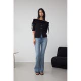 5分袖ギャザーオフショルニットトップス | AZUL BY MOUSSY | 詳細画像3 