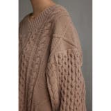 シェニールケーブルVネックニットトップス | AZUL BY MOUSSY | 詳細画像29 