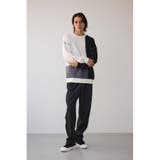 スウィッチングブランケットステッチニット | AZUL BY MOUSSY | 詳細画像4 