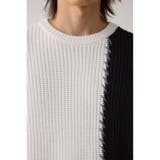 スウィッチングブランケットステッチニット | AZUL BY MOUSSY | 詳細画像8 