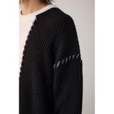 スウィッチングブランケットステッチニット | AZUL BY MOUSSY | 詳細画像9 