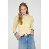 L/YEL1 | カシミヤミックスレイヤードニットカーディガン | AZUL BY MOUSSY