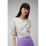 SOFT PONTE SHIRRING TEE | AZUL BY MOUSSY | 詳細画像10 