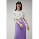 SOFT PONTE SHIRRING TEE | AZUL BY MOUSSY | 詳細画像11 