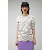 SOFT PONTE SHIRRING TEE | AZUL BY MOUSSY | 詳細画像13 