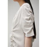 SOFT PONTE SHIRRING TEE | AZUL BY MOUSSY | 詳細画像17 