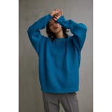GRN | スポンディッシュケーブルニット | AZUL BY MOUSSY