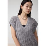 シアーフリンジニットベスト | AZUL BY MOUSSY | 詳細画像21 