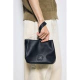 パッチ合皮巾着バッグ | AZUL BY MOUSSY | 詳細画像1 