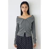 D/T.GRY3 | ダブルジップオフショル長袖トップス | AZUL BY MOUSSY