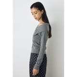 ダブルジップオフショル長袖トップス | AZUL BY MOUSSY | 詳細画像18 
