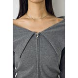 ダブルジップオフショル長袖トップス | AZUL BY MOUSSY | 詳細画像21 