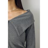 ダブルジップオフショル長袖トップス | AZUL BY MOUSSY | 詳細画像22 
