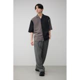 接触冷感フェイクスウェードバイカラーシャツ | AZUL BY MOUSSY | 詳細画像24