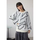 ニュアンス柄ニットトップス | AZUL BY MOUSSY | 詳細画像3 