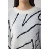 ニュアンス柄ニットトップス | AZUL BY MOUSSY | 詳細画像8 